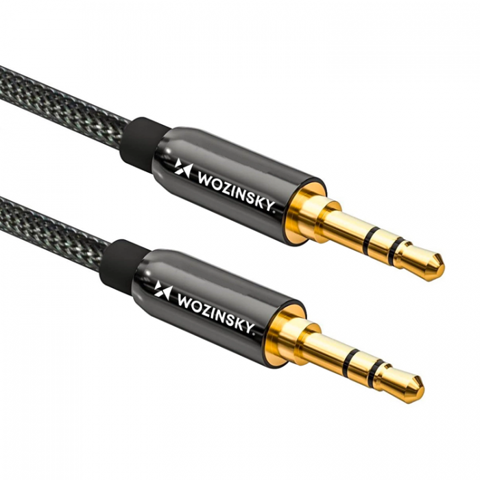 Wozinsky - Wozinsky 2xAUX Kabel Universal Mini Jack 3m - Svart