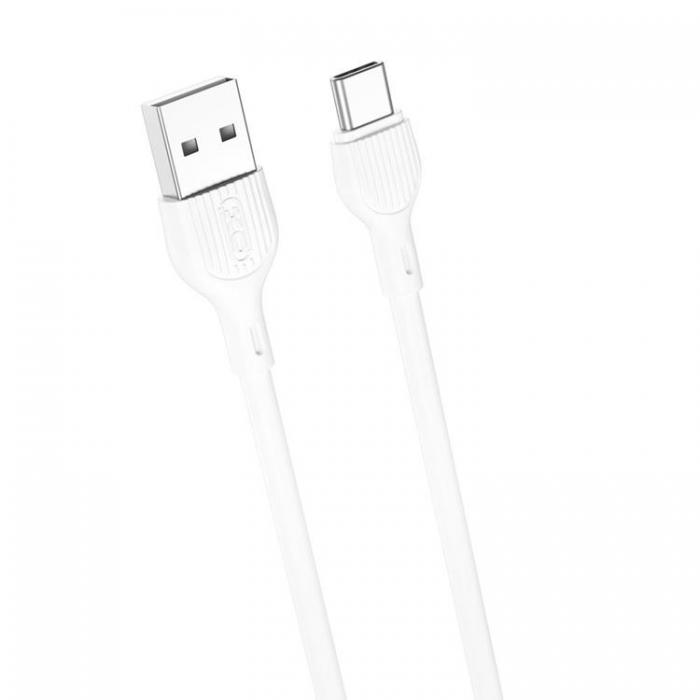 XO - XO USB-A Till USB-C Kabel 1m 2.1A NB200 - Vit