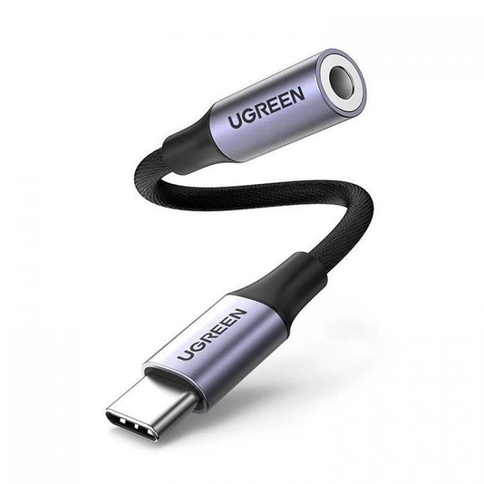 Ugreen - Ugreen Adapter USB-C till Audio Miniuttag 3.5 mm fr Hrlurar - Gr