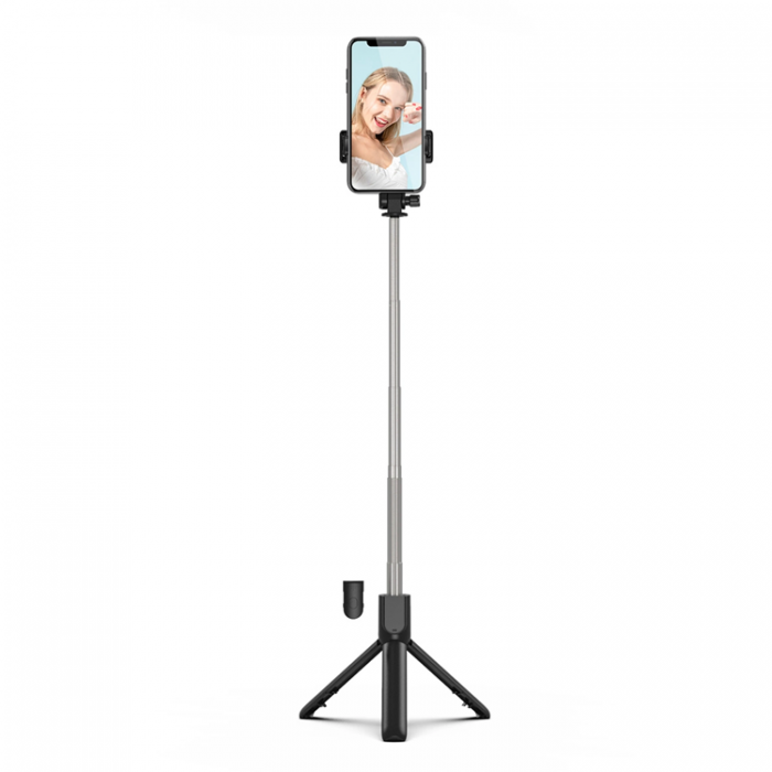 A-One Brand - Selfiestick Teleskopstativ 0.7m fr Mobil - Svart