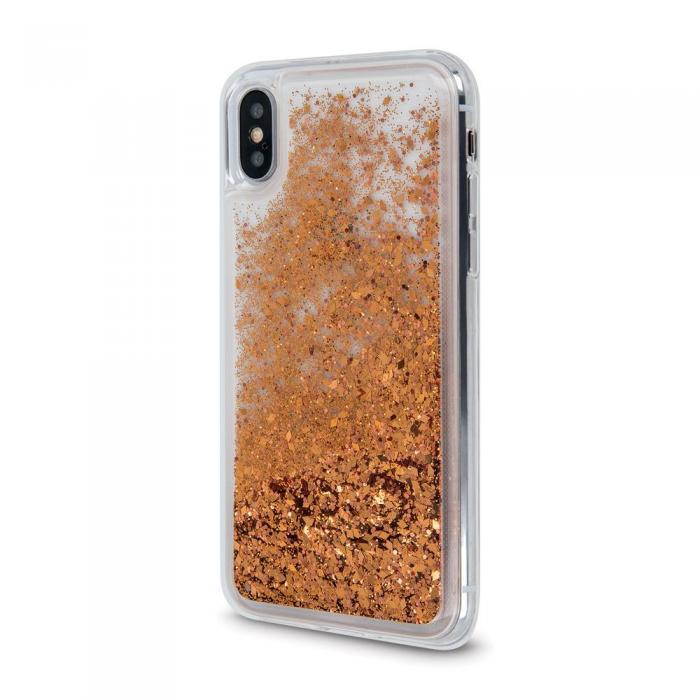 OEM - Flytande glitter TPU-skal fr Samsung Galaxy A13 4G guld