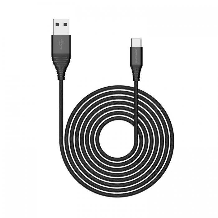 Riversong - Riversong USB Till USB-C Kabel 1m 2.4A Alpha S CT32 Svart