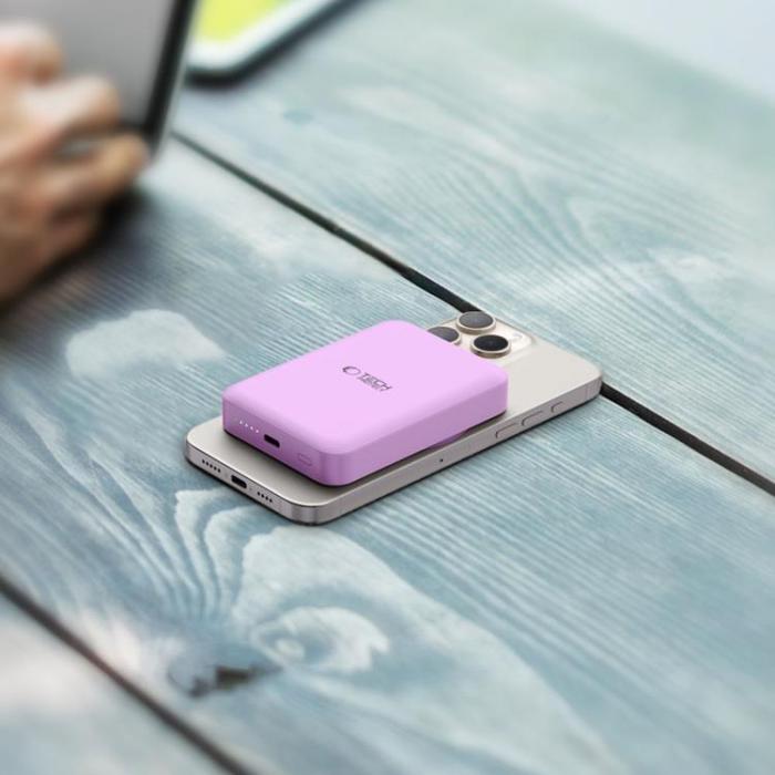 Tech-Protect - Tech-Protect Power Bank 10000mah Magsafe PB11 Lifemag - Lilac