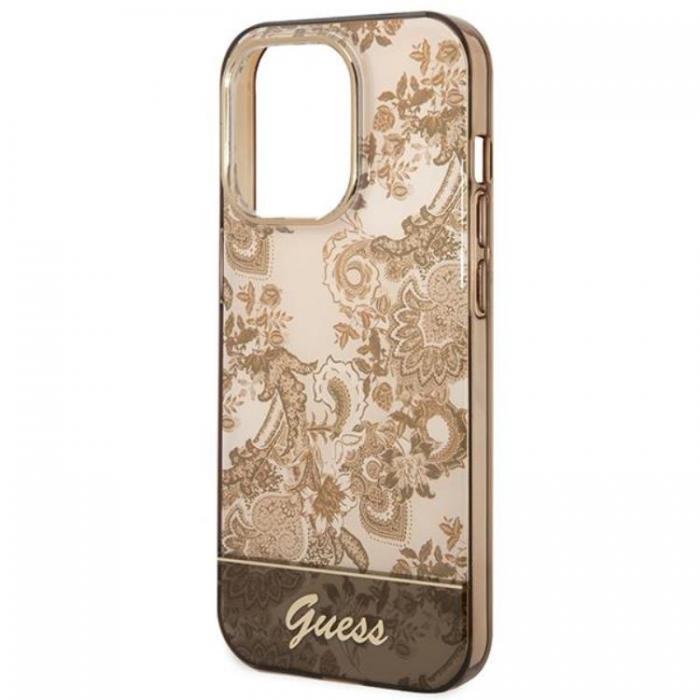 Guess - GUESS iPhone 14 Pro Max Skal Porcelain Collection - Ocher