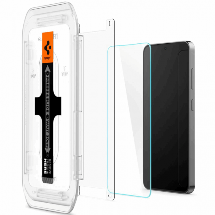 Spigen - [2-Pack] Spigen Galaxy S24/S25 Hrdat glas Skrmskydd EZ-Fit