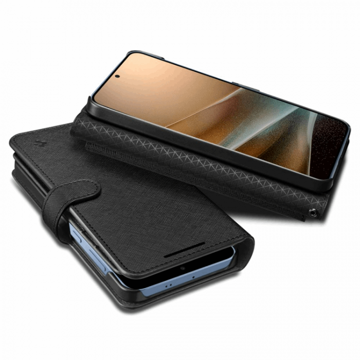 Spigen - Spigen Galaxy S25 Plus Plnboksfodral S - Svart