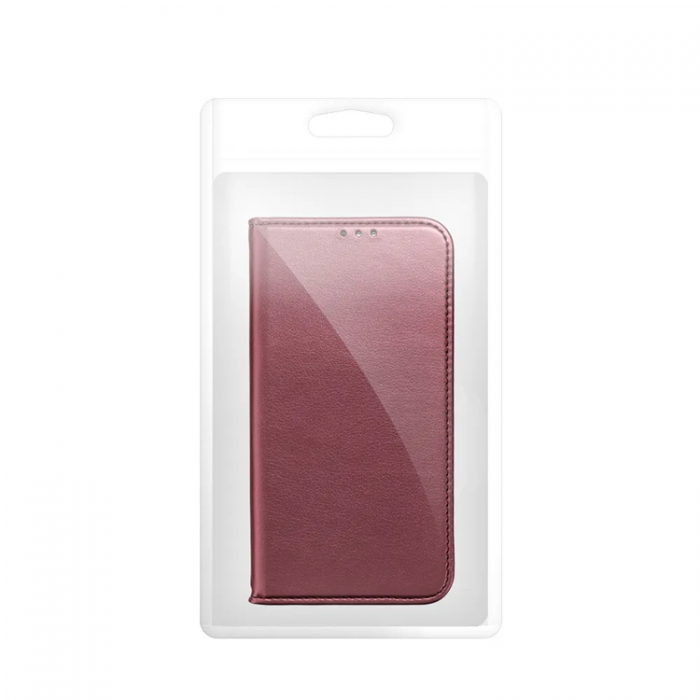 A-One Brand - Xiaomi Redmi Note 14 Plnboksfodral Smart Magneto - Burgundy