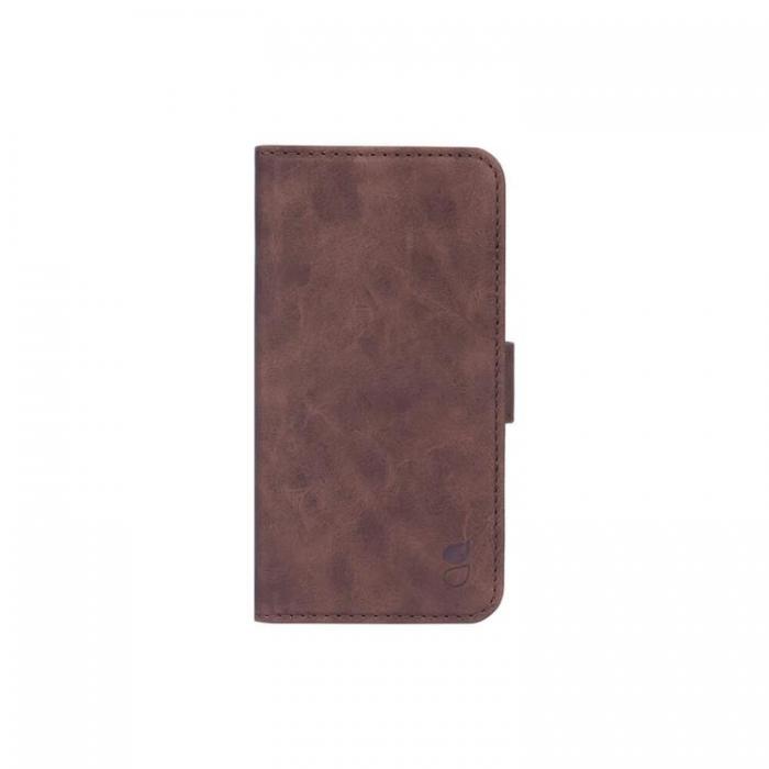 GEAR - GEAR MobilPlnboksfodral Nubuck PU iPhone 12 / 12 Pro - Brun