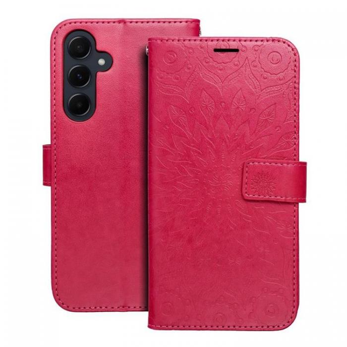 OEM - Galaxy A55 5G Plnboksfodral Mezzo - Mandala Magenta