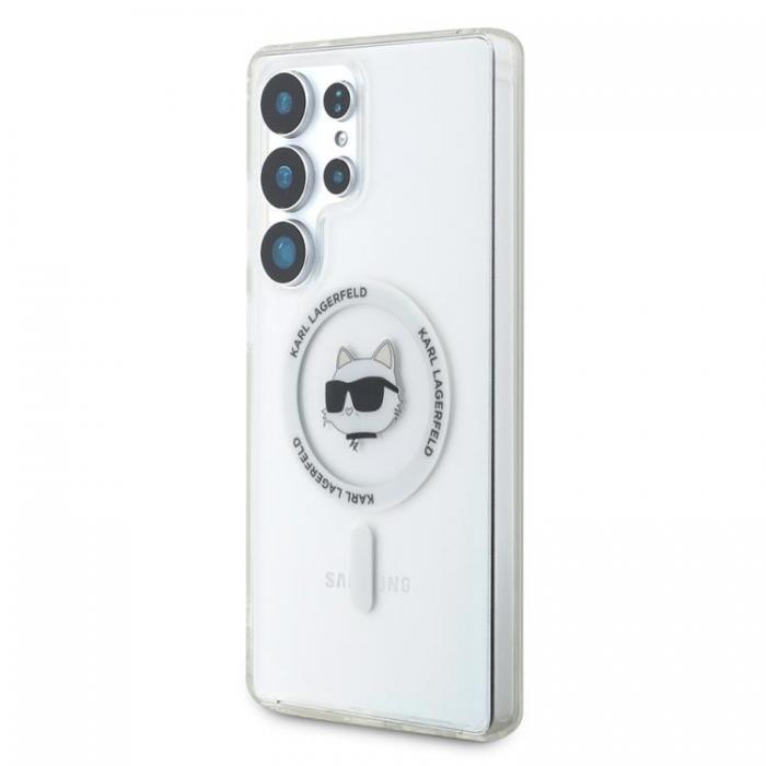 KARL LAGERFELD - Karl Lagerfeld Galaxy S25 Ultra Mobilskal MagSafe Choupette Printed Logo - Vit