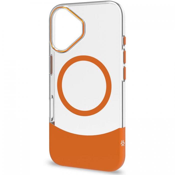 Celly - Celly iPhone 16 Mobilskal MagSafe Magdual - Orange