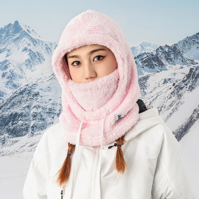 Qunature - Qunature Ski Balaclava Storlek M Arctic Velvet - Rosa