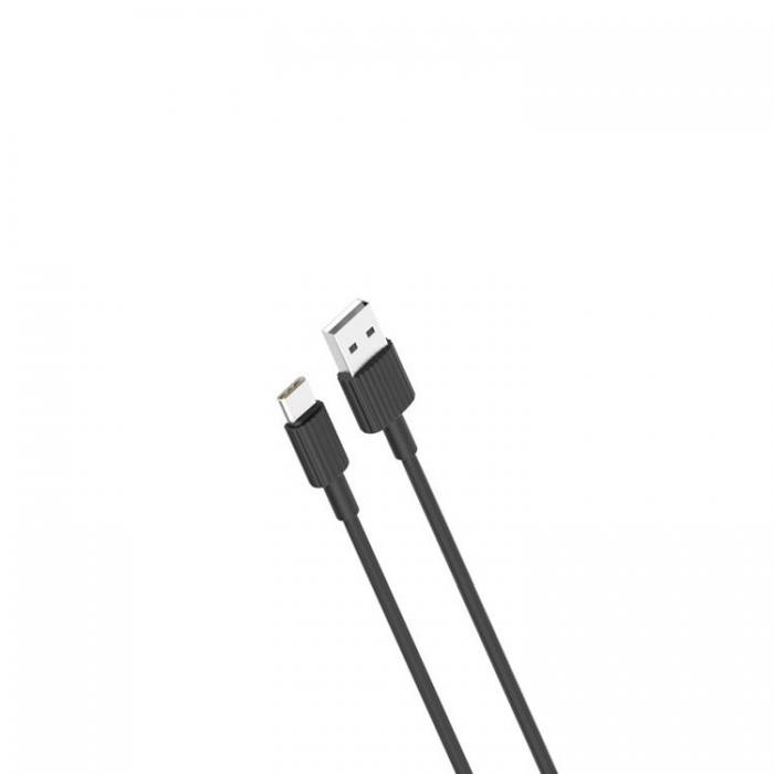 XO - XO USB-A Till USB-C Kabel 1m 2.4A NB156 - Svart