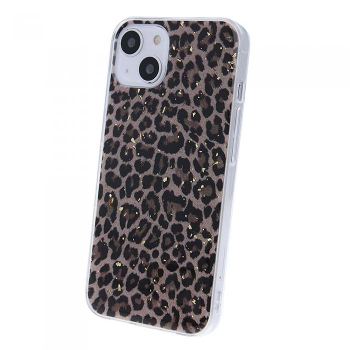 OEM - Guld Glam Skal fr Samsung Galaxy A33 5G leopardmnster