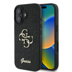 Guess - Guess iPhone 16 Plus Mobilskal Fixed Glitter Big 4G - Svart