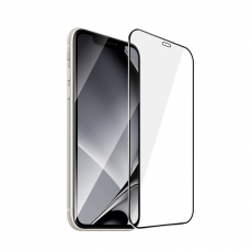 A-One Brand - iPhone XR/11 Härdat Glas Skärmskydd Metall Ram - Svart