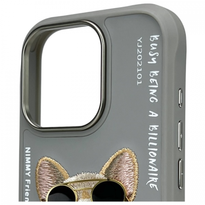 NIMMY - Nimmy iPhone 16 Pro Max Mobilskal Glasses Cool Dog - Gr