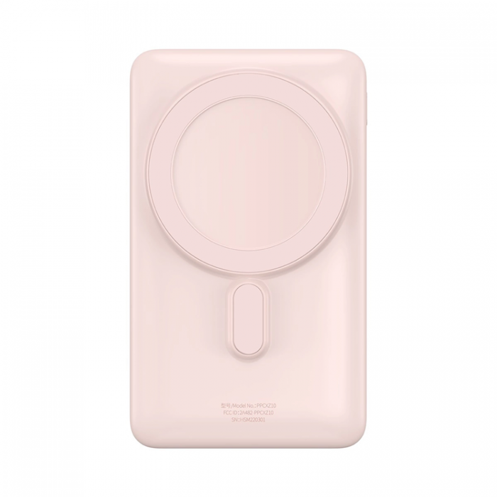 BASEUS - Baseus Powerbank 10000mAh 20W Magnetic Bracket - Rosa