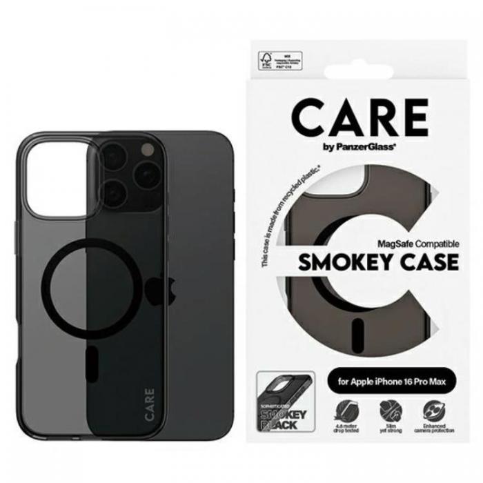 PanzerGlass - CARE By PanzerGlass iPhone 16 Pro Max Mobilskal MagSafe - Smokey