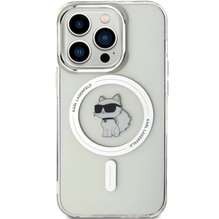 KARL LAGERFELD - Karl Lagerfeld iPhone 14 Pro Mobilskal MagSafe IML Choupette