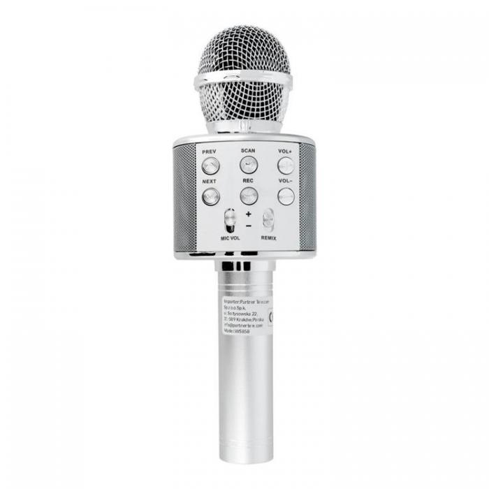 A-One Brand - Multimedia Karaoke Mikrofon CR58 - Silver