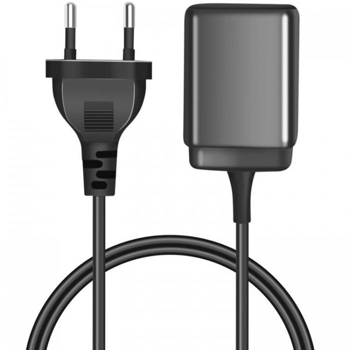 LogiLink - Logilink Vggladdare 1xUSB-A + 1xUSB-C med fast kabel 1,5m GaN 30W