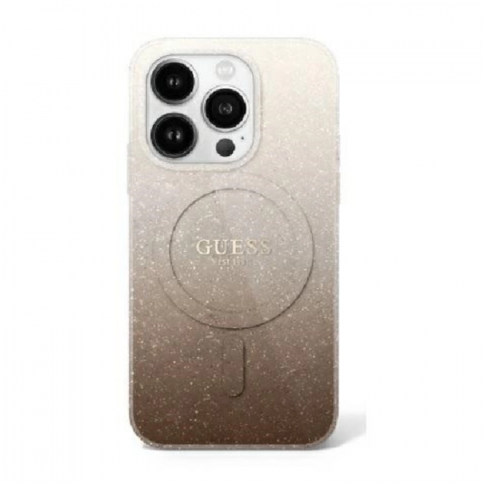 Guess - Guess iPhone 16 Pro Max Mobilskal MagSafe IML Glitter Gradient