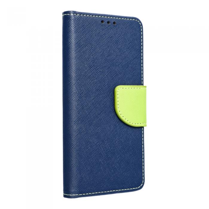 OEM - Fancy Plnboksfodral till Samsung A72 LTE ( 4G ) navy/lime