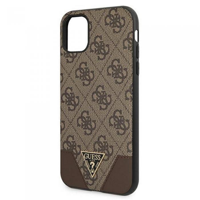 Guess - Guess iPhone 11 Hrt Fodral Triangle Brun