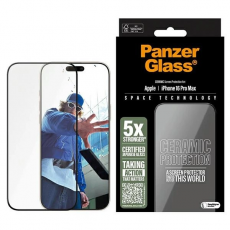 PanzerGlass - PanzerGlass iPhone 16 Pro Max Plastfilm Skärmskydd Ceramic Ultra-Wide