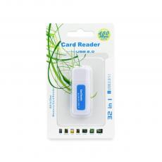 OEM - Minneskortläsare USB Titanium SDHC/SD/MMC/mm Blå