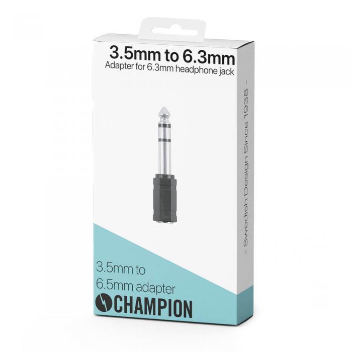 Champion - Champion Adapter 3.5mm hona till 6.3mm hane