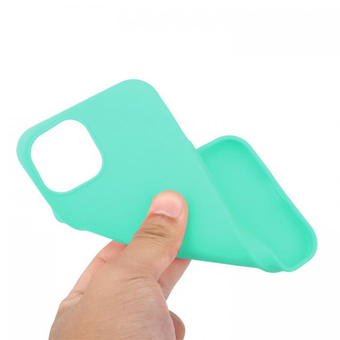 A-One Brand - iPhone 15 Mobilskal TPU Matte Slim-Fit - Cyan