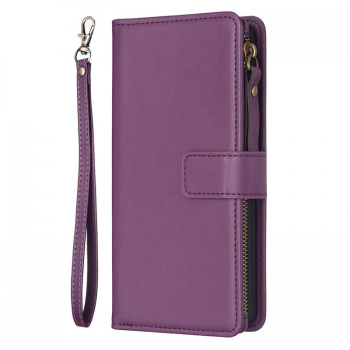 A-One Brand - iPhone 15 Plnboksfodral Zipper Flip - Lavender