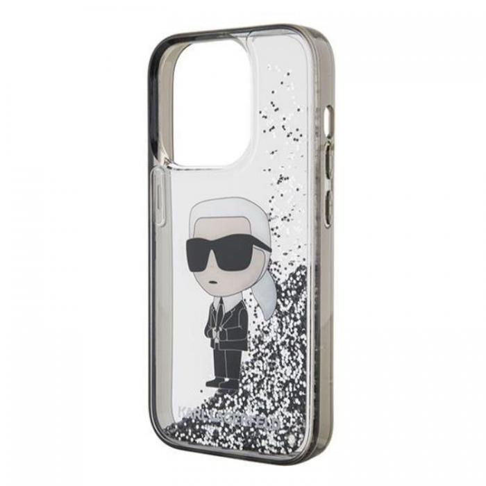 KARL LAGERFELD - Karl Lagerfeld iPhone 15 Pro Max Mobilskal Liquid Glitter Ikonik