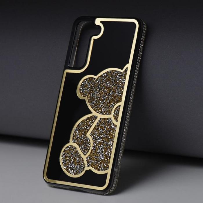 A-One Brand - Galaxy A55 5G Mobilskal Teddy Bear -Guld