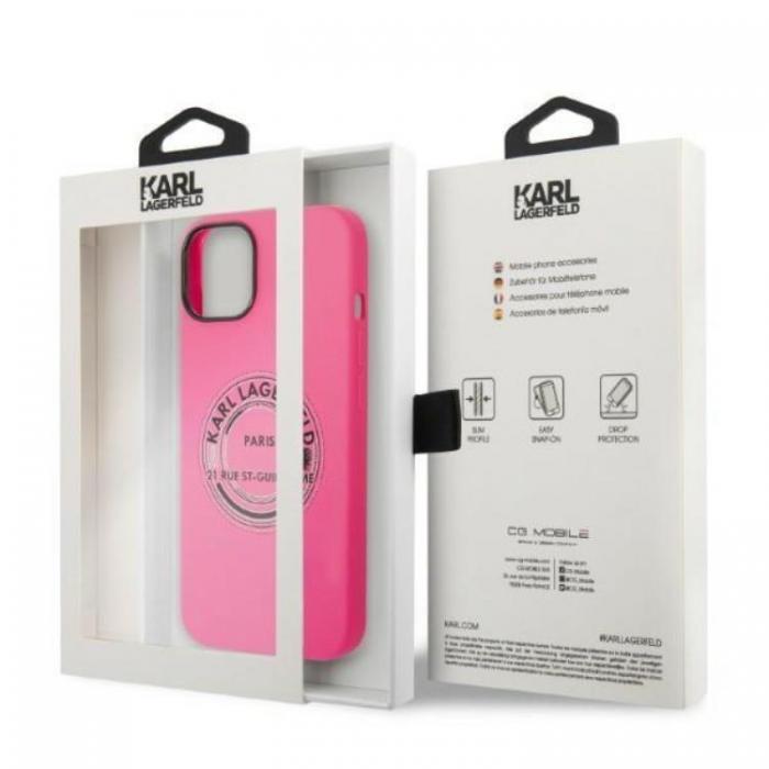 KARL LAGERFELD - Karl Lagerfeld iPhone 14 Plus Skal Silicone RSG - Rosa