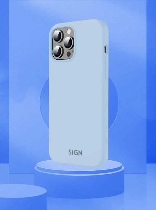 SiGN - SiGN iPhone 14 Pro Skal Liquid Silicone - Safir bl