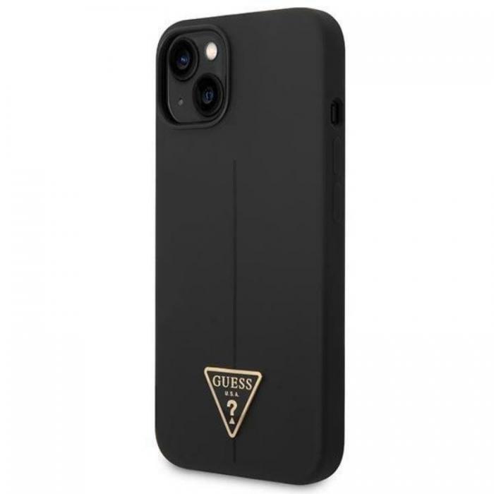 Guess - GUESS iPhone 14 Plus Skal Silicone Triangle - Svart