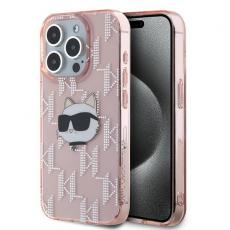 KARL LAGERFELD - Karl Lagerfeld iPhone 15 Pro Max Mobilskal IML Choupette Head - Rosa