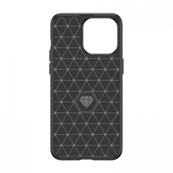 A-One Brand - iPhone 15 Pro Mobilskal Carbon Flexible - Svart