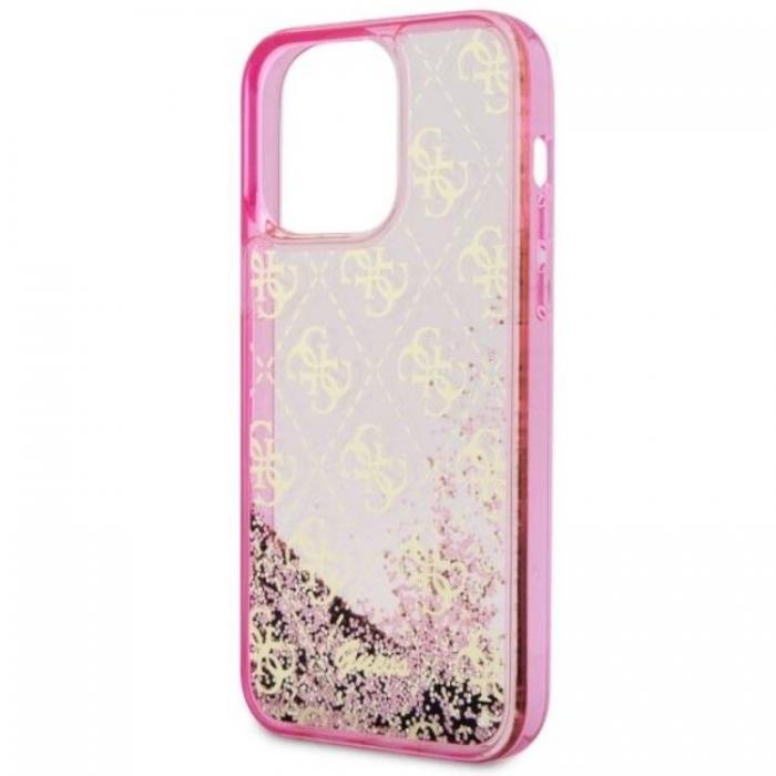 Guess - Guess iPhone 14 Pro Max Mobilskal Liquid Glitter - Rosa