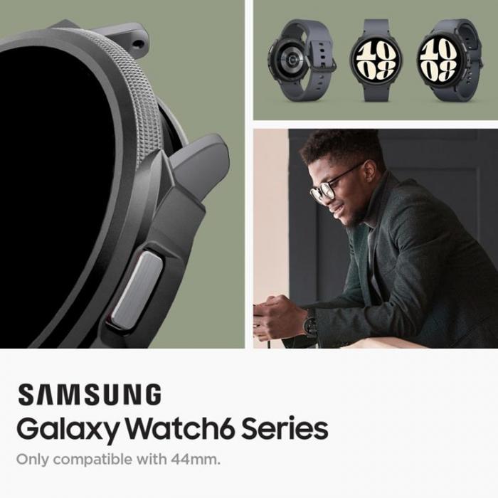 Spigen - Spigen Galaxy Watch 6 (44mm) Skal Liquid Air - Mattsvart