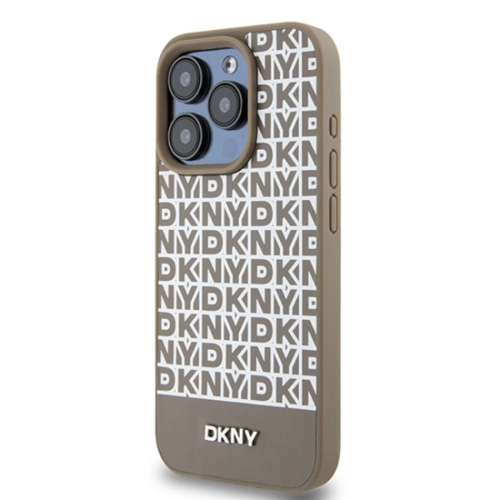 DKNY - DKNY iPhone 15 Pro Mobilskal Magsafe Lder Printed Pattern