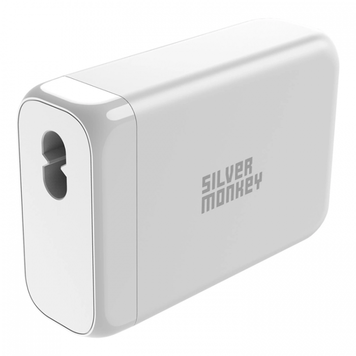 Silver Monkey - Silver Monkey SMA152 130W 3xUSB-C PD USB-A QC 3.0 GaN Laddare