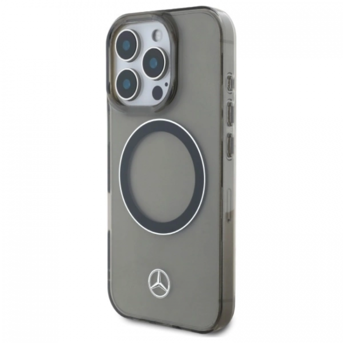 Mercedes - Mercedes iPhone 16 Pro Max Mobilskal Magsafe Printed Logo - Svart