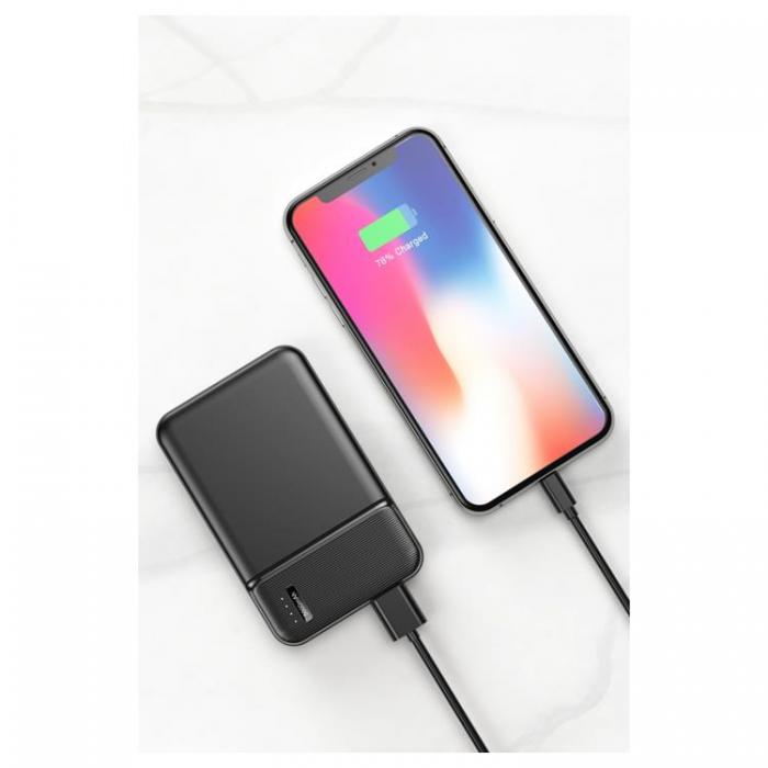 Maxlife - Maxlife Powerbank 5000mAh USB-C/Micro-USB 2.4A - Svart