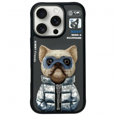 NIMMY - Nimmy iPhone 16 Pro Mobilskal Cool & Cute 2.0 Dog - Svart