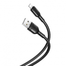 XO - XO USB-A Till Lightning Kabel 1m 2.1A NB212 - Svart