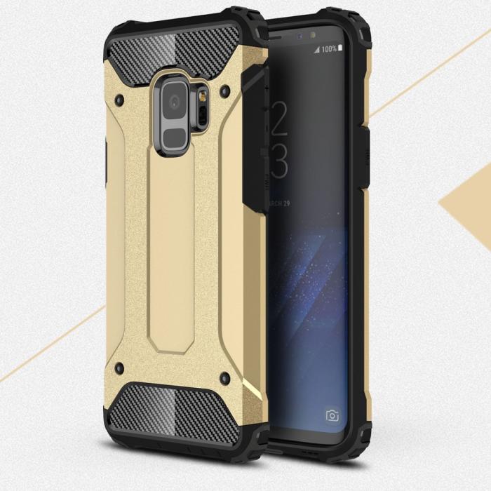 UTGATT4 - Hybrid Armor Mobilskal Samsung Galaxy S9 - Gold